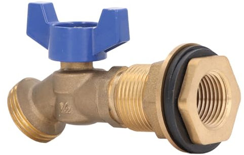 Asixxsix Spigot per barile Pioggia, valvola a Sfera in Ottone a Quarto di Spigot in Ottone per barile Pioggia, Spigot in Ottone per barile Pioggia per impieghi