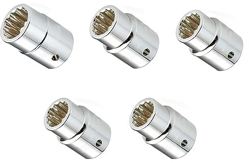 5 chiavi metriche a bussola, 19-24 mm, adattatore per chiave inglese standard elettrico