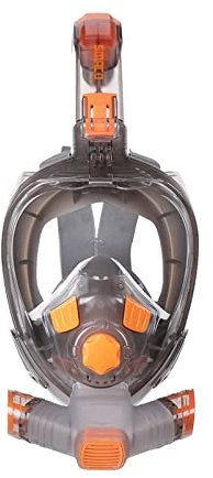 Tragbares Atemschutzgerät zum Tauchen, Unterwassermaske, Schnorchel, Volles Gesicht, Anti-Beschlag, Breite Sicht, Schwimmen, Faltbar, Tauchmaske For Erwachsene, Jugendliche, Schwimmschnorchel Hohe Dru
