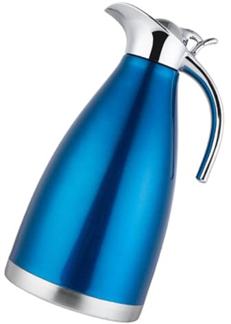 PRETYZOOM Carafe Isotherme En Acier Inoxydable Pot Sous Vide 2 l Bouteille D'eau Isotherme Sans Odeur Anti-fuite Pour Café Thé Lait