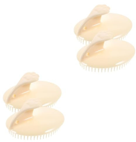FRCOLOR 2 Sätze Shampoo Kamm Haarbürste Haarkamm Kopfhaut Haarshampoo Haarwäscher Zum Waschen Von Haaren Kopfkratzer Kopfwäscher Haarpeeling Silikon Haarwäscher 2 Stücke * 2