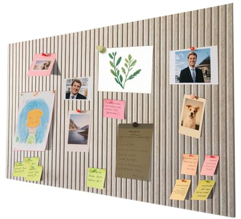 40x60 cm Pinnwand Groß Selbstklebend – Dekorative Pinnwand aus Filz, Pinwand Korktafel, Faltbare Fototafel, Memoboard Vision Board für Büro, Zuhause & kinderzimmer