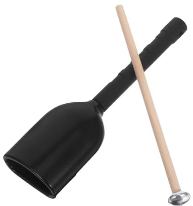 TOYANDONA Kuhglocke Für Schlagzeug Percussion-Musikinstrument Leichter Kunststoff Ergonomischer Griff Für Musikdarbietungen Und Anfeuerung