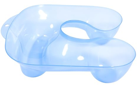 NIYANGLE Nackenstütze für Dauerwelle und Haarfärbemittel Tragbares Pvc Nackenkissen mit Rillen Nackenschutz für Friseursalon und Heimgebrauch Shampoo Becken Zubehör für Haare Färben