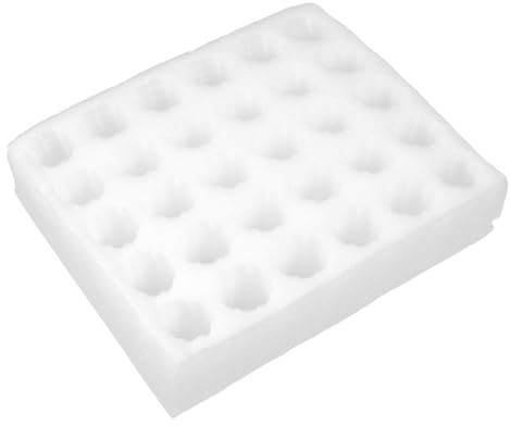 BESTYASH Eierschaumstoff Versandkarton 30 Fächer aus Epe Schaumstoff Stoßdämpfende Mehrweg Eierverpackung für Kühlschrank und Transport