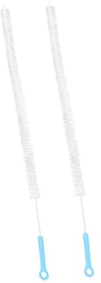 FONDOTIN 2 piezas Herramientas de Limpieza de Desagües Flexibles para Cocina y Baño con Cepillo Alargado para Destapar Tuberías y Eliminar Obstrucciones