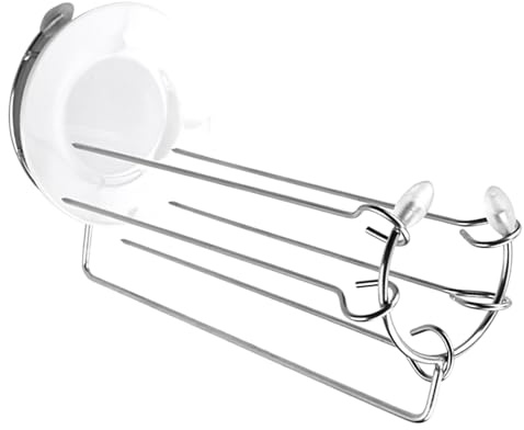 DIYEAH Support à Brochettes Suspendu en Acier Inoxydable Bac Récupérateur de Graisse 5 Aiguilles Réutilisables pour Barbecue Accessoires de Grillade pour Camping et Jardin