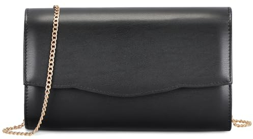 ACILICI Clutch Bags for Women, PU Leather Evening Bag Wedding Prom Party | Chic Envelope Handbag with Detachable Chain, Magnetic Snap, Crossbody Shoulder Bags Purse for Cocktail Dinner