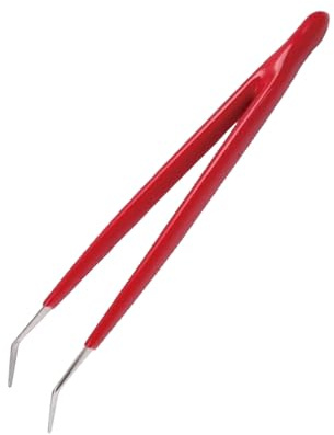 Pinzas aisladas de acero inoxidable a prueba de estática, pinzas de taller a prueba de estática, para reparación de electrónica y uso en laboratorio, pinzas profesionales de reparación electrónica