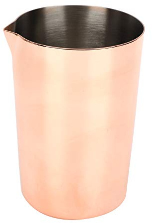 Mug da Cocktail in Acciaio Inossidabile 304, Coppa per Mescolare Vino con Design a Beccuccio Creativo, Tecnologia a Ioni Dorati sotto Vuoto, Capacità 500ML per Whisky e, St (Rose Gold)