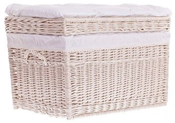 E di wicker24 558 – 70/W/O Cesta in Vimini, Cestino, Beige, 70 x 42 x 47 cm