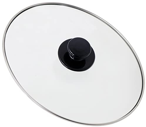SPARES2GO Coperchio ovale in vetro universale completo e pomello per pentole a cottura lenta da 3,5 l e 5,5 l