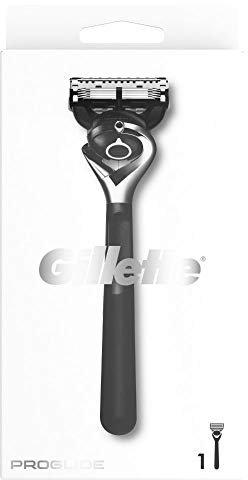 Gillette ProGlide Monochrome Rasierer Herren mit Trimmerklinge für Präzision und Gleitbeschichtung, Rasierer + 1 Rasierklinge, Schwarz, Geschenk Männer