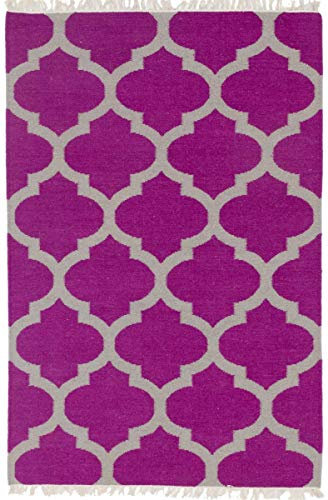 Nain Trading Kelim Modern Raute 170x240 Handgewebt Orientteppich Teppich Wolle Indien