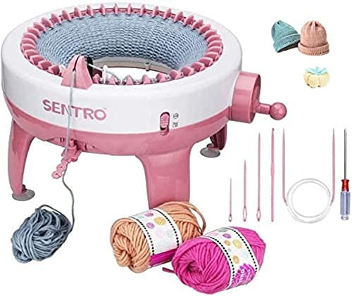 XIRZHIYO Strickmaschine 40 Nadeln, mit Nadelanordnungsgerät Smart Weaving Loom Knitting Doppelstrickmaschine Kit für Erwachsene oder Kinder (40)