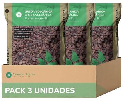PLANETA HUERTO | Greda Volcánica 15 L – Sustrato Natural para Drenaje y Aireación del Suelo