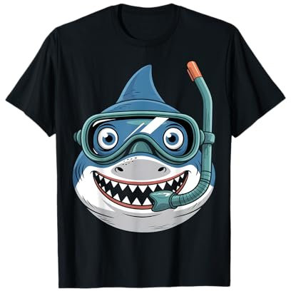 Funny Shark Schnorchel T-Shirt