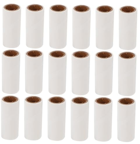 DOITOOL 25stücke Fusselroller Nachfüllpackung mit Klebefunktion für Tierhaare Ersatzrollen für Fusselrolle Kompatibel zum Entfernen von Flusen Textilien und Teppichen
