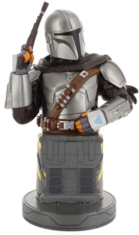 Cableguys The Mandalorian Bounty Hunter Controller Holder & Phone Stand - Gaming Setup Accessories for Desk and Game Room, Stand Compatible with Xbox, PlayStation & Most Standard Game Controllers