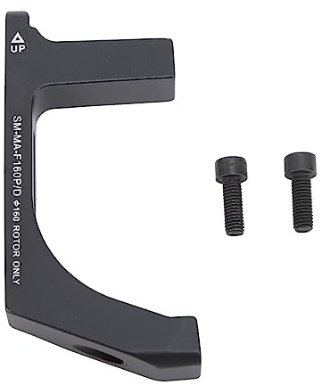 Adapter für Scheibenbremsen am Fahrrad, Aluminiumlegierung, schwarz, Montagehalterung, Zubehör für Rennrad-Vorderrad 160 mm