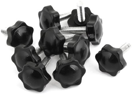 sourcing map Feststellschraube, mit Sechskant Sterngriff, Außengewinde M8 x 30 mm, Kopfdurchmesser 32 mm, 10 Stück | mit Sechskant Sterngriff, Kopfdurchmesser 32 mm