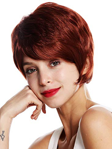 WIG ME UP - VK-50-130 Parrucca donna Corta Folta Sbarazzina Rosso Rosso ramato