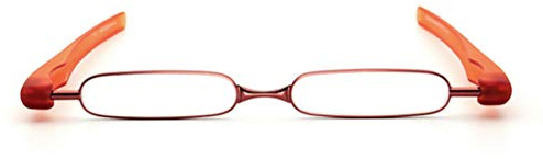 RXBFD 360 drehende Rohr-Stift-Klipp-faltende Lesebrille, Art- und Weiseschlanker Metallrahmen-Harz-Objektiv-stilvoller Leser