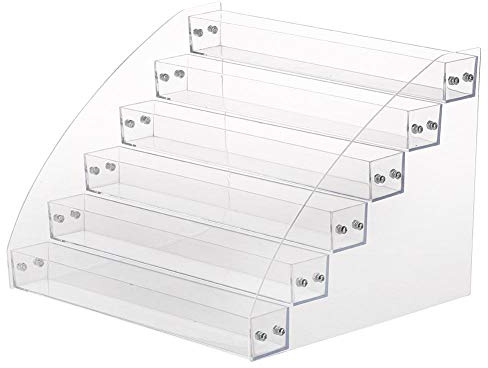 Wakects Nagellack Organizer,Lippenstift Nagellackregal Standorganisator-klar Make-up Display-Ständer,Transparentes Kästchen zur Aufbewahrung von Make-Up, Lippenstift und Kosmetik(#5(6 Floor)