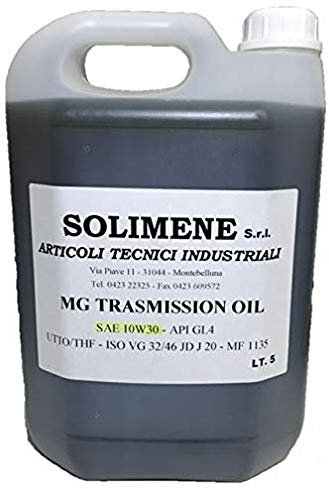 Olio Multifunzione UTTO SAE 10W30-5 Litri - Olio per trasmissione meccanica, per trattori, idraulica, lubificazione frizioni, per ingranaggi, ALTA qualità - SOLIMENE