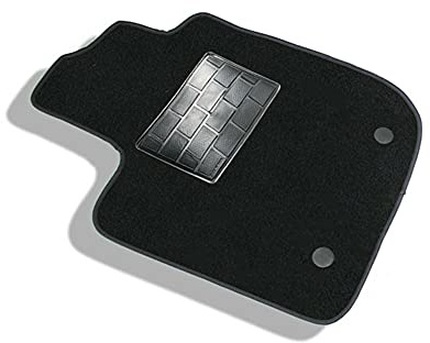 Tappetino guidatore Sandero dal 2008 al 2020 bordino nero moquette nera composto da tappeto solo lato guida antiscivolo specifico su misura 131477