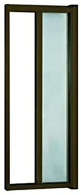 Zanzariera a rullo in alluminio per porte/balconi con profilo riducibile/regolabile avvolgimento orizzontale (150x250cm, Marrone)