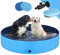 GoStock Piscine Pliable pour Chiens Animaux de Compagnie et Enfants Baignoire Bassin de Baignade Pataugeoire Portable en PVC Antidérapant Tub de Chien et Chat Piscine d’Enfant et de Chien 140x30