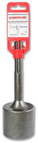WERHE® 55x75x210 Jack Hammer Star Picket Post Driver Driver Chisel Bit for Demolition SDS Max Hammer Breaker