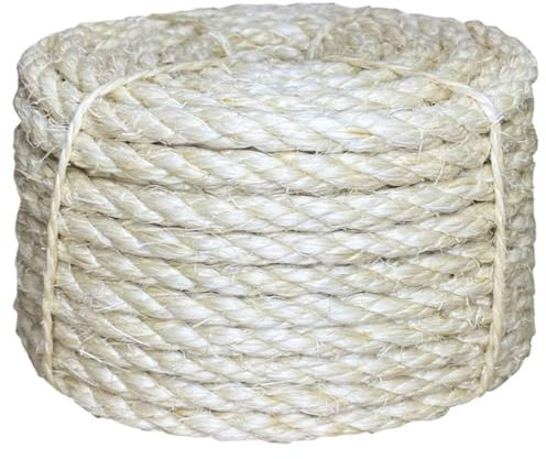 Homgoday Sisal Rope 100% 10 mm 25 m Indoor Outdoor Home Living Room Furniture