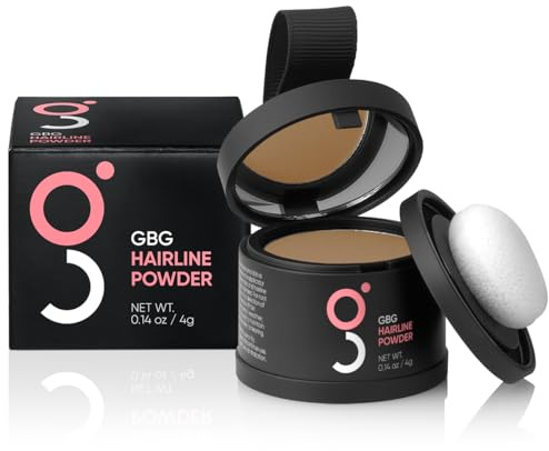 Hairline Powder Instantly Conceals Hair Loss, Root Touch Up Hair Toppers for Women & Men, Hair Fibers for Thinning Hair, Root Cover Up, Stain-Proof 24 Hour Formula (Dark Blonde)