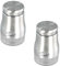 2 Pezzi Set Sale e Pepe in Vetro, Saliera e Pepiera in Vetro e Acciaio Inox, 120ml Saliera da Cucina, Spargispezie Barattoli di Spezie, Saliera da Tavola per Cucina, Barbecue, Camper (Argento)