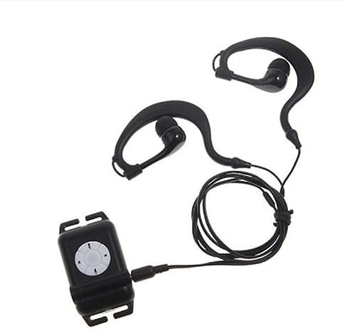 Hztuang Lettore MP3 per nuotare MP3 impermeabile con cuffie FM Mp3 per il surf con clip per cuffie lettore MP3 (4 GB)