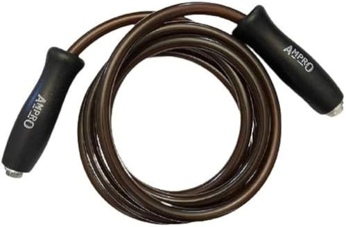 AMPRO Wooden Handled Thai Skipping Rope - Muay Thai/Martial Art's/Heavy Jump Rope/Boxing/MMA