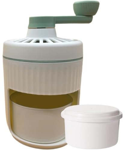 Lpitoy Manual Ice Shaver Snow Cone Machine Portable Shaved Crushed Ice Maker Crusher with Ice Cube Tray for Home Outdoors Use