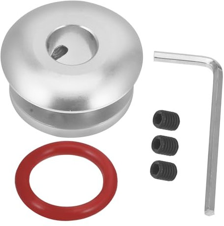 PAMINGONO Schaltknauf Adapter Für Manuelle Gangschaltung Limiter Für Schaltknauf Mit Staubschutz Einsetzbar Silberne Farbe