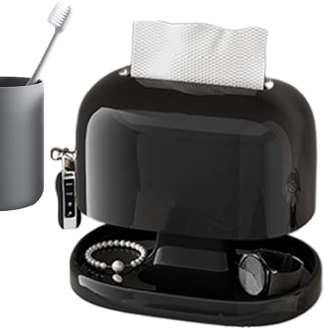 Propietarios de Tejidos faciales, Caja de Toallas cosméticas Hecha de Madera, dispensador de pañuelos, Caja de Toalla práctica, Caja de Tejido Rectangular, Caja de pañuelos de pañuelos de pañuelos de