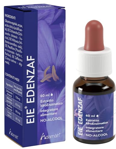 Edenzaf Adamah 60 ml - Estratto idroenzimatico senza Alcool e Zuccheri aggiunti