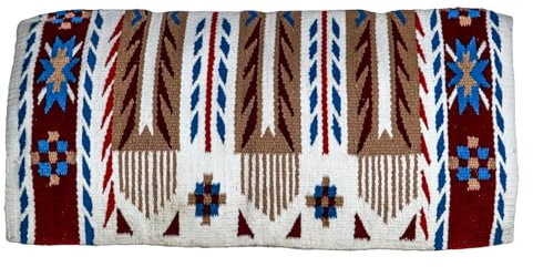 EQUIEMPRESS Sattelunterlage Western Show/Westernsatteldecke aus Neuseelandwolle, Top Wool Pad Sensor Flex (Anpassung möglich) A-453 (36 x 42)