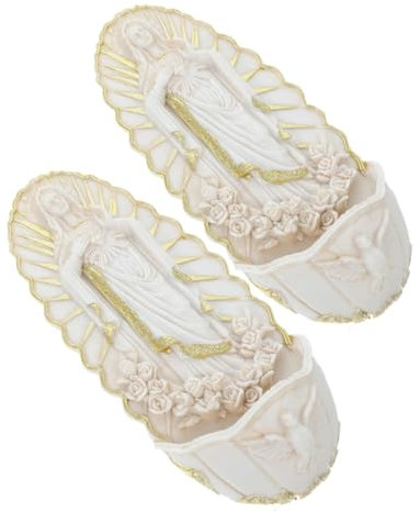 MAGICLULU Lot De 2 Bénitiers Guadalupe À Suspendre Au Mur, Décoration Murale Catholique