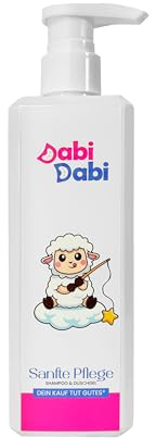 Dabidabi Champú y gel de ducha 2 en 1, cuidado suave para bebés y niños, sin lágrimas, con extractos naturales, hidratante y suave para la piel (500 ml), idea de regalo
