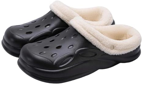 Générique Chaussons Femme Chic- Chausson Noel Femme Sabots en Polaire Douce Et Confortable Semelle éPaisse Amovible Chaussures D'IntéRieur Et D'ExtéRieur Confortables Et DécontractéEs