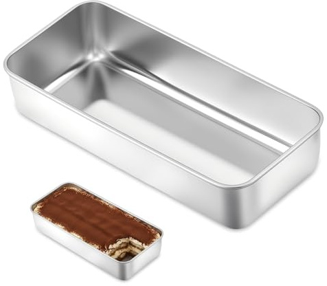 SZMK Teglia Pane Acciaio Inox 32.5 X 14.5 X 6 CM,Stampo Pane In Cassetta,Stampo Plumcake Antiaderente,Stampos Pancarrè,Teglie per Dolci,Tortiera Rettangolare,Stampi per Toast Antiaderente