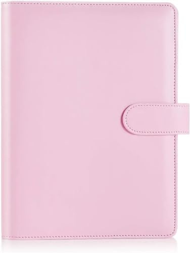 DVMSIEF Anteckningsbok med lösa blad A5/A6 budgetbindare, kalender, anteckningsbok, pärla, lösa blad, manual, 6 hål, dagbok, agendapapper (Briwb, A5)