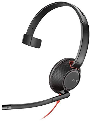 Plantronics Blackwire 5210 Corded USB-C Headset (Black) with 3.5mm Connection (Bulk Order)