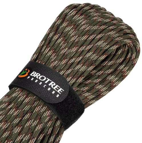 Brotree Paracord 4mm 30M 9 Stränge 100% Nylon Seil Schnüre Typ III | 280kg (620lbs) Bruchlast, Survival, Outdoor, Armbänder, Hundeleine, Heimwerken